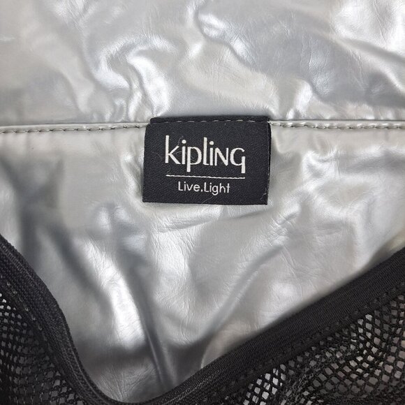 KIPLING Kichirou Lunch Bag Blue 100% Polyamide - Gently Used-Authentic-Buy Now - Picture 9 of 15
